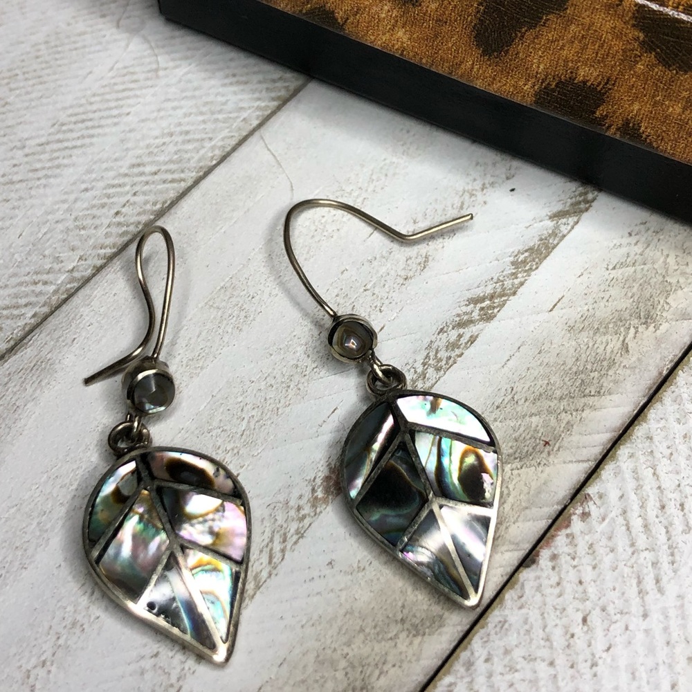 Authentic Peruvian Coca Leaf Earrings - image 1